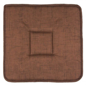 Perna decorativa pentru scaun, doua fete, dimensiune 39x39x3 cm, Maro - Img 1