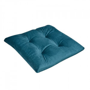 Perna decorativa pentru scaun, Velvet Petrol, 38x38 cm - Img 3