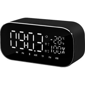 Radio cu ceas Akai ABTS-S2BK, Bluetooth, USB, Radio, AUX, Acumulator