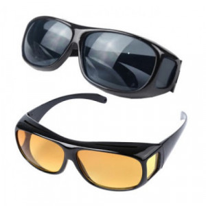 Set 2 perechi ochelari pentru condus ziua/noapte, HD VISION, unisex