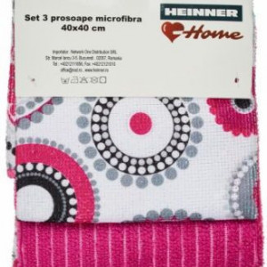 Set 3 prosoape microfibra, Heinner Home, marime 40 x 40 cm - Img 5