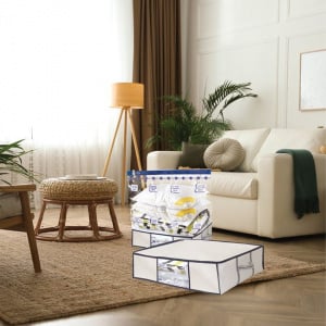 Set sac pentru vidat pilote si paturi 100 x 105 x 50 cm cu husa depozitare 50 x 65 x 25 cm - Img 3