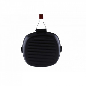 Tigaie grill din fier cu maner pliabil, dimensiune 28 x 28 cm - Img 4