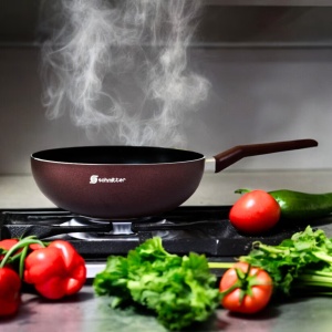 Tigaie Wok Schmitter, 28x9 cm, Aluminiu teflonat antiaderent - Img 2