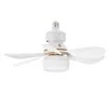 Ventilator de tavan cu bec 30 W, telecomanda, dulie E27 - Img 2