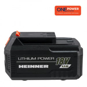 Acumulator Heinner HR-LAC002, 18V(Li-ion) 4.0Ah, compatibil cu toate sculele din gama One Power by Heinner - Img 6