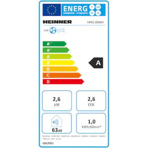 Aparat de aer conditionat portabil Heinner 9000 BTU, Display LED, Temporizator, Functie Sleep, Auto Restart, Kit instalare inclus, Alb - Img 4