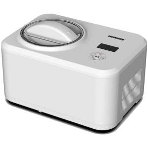 Aparat pentru preparat inghetata Heinner Glace HICM-150WHYG, Capacitate bol 1.5L, Mentinere la rece, Functie iaurt, Bol inghetata detasabil, 150W, Alb