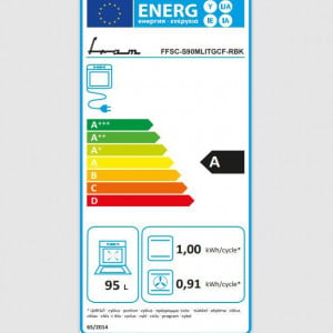 Aragaz Fram FFSC-S90MLITGCF-RBK, Mixt, Multifunctional, 5 arzatoare, Wok, Aprindere electrica, Gratar fonta, Timer, Grill, Ventilatie, Lumina cuptor, Duze GPL incluse, Negru - Img 7