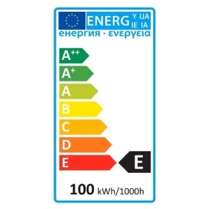 Bec infrarosu, E27, 100W, Rosu, clasa energetica E, Avide Rubin - Img 3