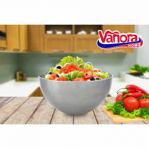 Bol pentru salata din inox, Vanora VN-SNS-BL-24, 24 cm - Img 2