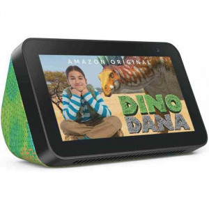 Boxa Inteligenta Amazon Echo Show 5 Kids 2nd Gen 2021 cu Control parental si Alexa voice Chameleon - Img 2