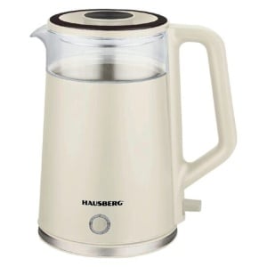 Cana fierbator HAUSBERG HB-3619BEJ, 1800W, capacitate 2L, Anti-uscare, Oprire automata