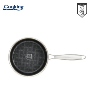 Caserola din inox cu capac, acoperire ceramica HONEYCOMB, dimensiune 16x8.5 cm, 1.6 l, Heinner Titanium MRK-16 - Img 6