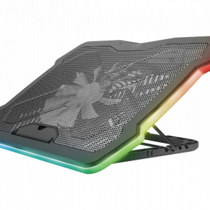 Cooler laptop Trust GXT 1126 Aura, 17.3", iluminare multicolora, ventilator 200mm