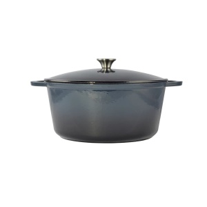 Cratita din fonta emailata cu capac, 34×15 cm, 10 L
