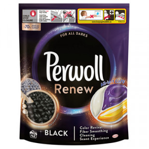 Detergent Rufe Perwoll Negru, 42 capsule
