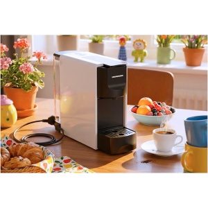 Espressor cu capsule Heinner Espressocraft HEMC-DD20WHBK, 1140 W, Compatibil Nespresso, 20 bar presiune, Rezervor apa 0.6l, Alb/Negru - Img 4