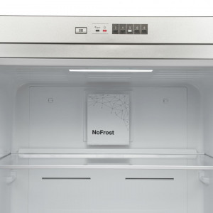 Frigider cu o usa Heinner HF-V401NFXF+, 389 l, Full No frost, Control electronic, Super racire, Clasa F, H 186 cm, Argintiu - Img 3