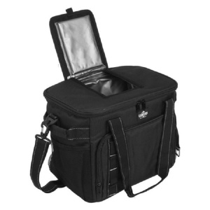 Geanta izoterma neagra, dimensiune 33x23x28 cm, capacitate 21 l
