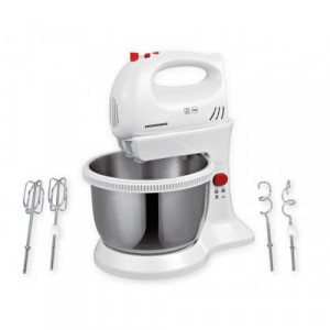 Mixer cu bol Heinner HMBR-300W, Bol 3.4L, 300W, 5 viteze + Turbo - Img 2