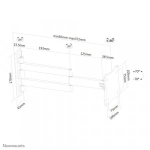 NM Screen TV Wall Mount Full Mot 10"-27" - Img 3