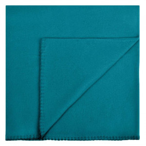 Patura moale dubla fleece, dimensiune 240x220cm, Petrol - Img 2