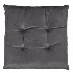 Perna decorativa pentru scaun, Velvet Gri, 38x38 cm - Img 1