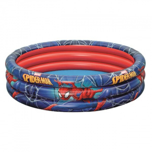 Piscina gonflabila pentru copii, 3 inele, dimensiune 1.22 x 0.30 m, capacitate 200 l, Spider-Man