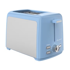 Prajitor de paine FRAM FTP-800SSBL, 800W, capacitate 2 felii, functi, 7 niveluri de rumenire, tavita detasabila, Albastru
