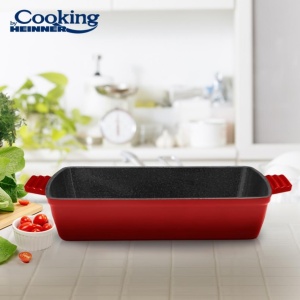 Tava Cooking by Heinner Red Line, fonta emailata, 33 x 23 x 7 cm, HR-KN-TV33 - Img 2