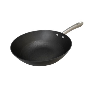 Tigaie Wok din fonta usoara tip fagure, maner din inox, baza inductie, diametru 28 cm, OTI - Img 4