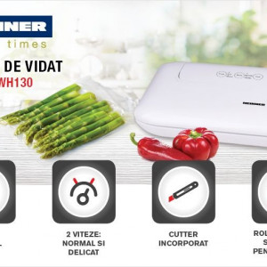 Aparat de vidat Heinner HAV-130WH, vidare umeda/uscata, touch control, 9L/min - Img 4