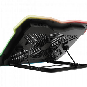 Cooler laptop Trust GXT 1126 Aura, 17.3", iluminare multicolora, ventilator 200mm - Img 2