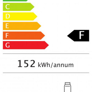 Frigider cu o usa Heinner HF-V401NFWF+, 389 l, Clasa F, No Frost, Control electronic, Termostat ajustabil, Iluminare LED, H 186 cm, Alb - Img 3