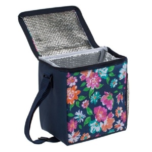 Geanta izoterma, dimensiune 19x15x20 cm, capacitate 5 l, Flori multicolore - Img 3
