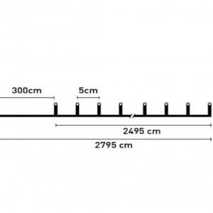 Instalatie de Lumini cu 500 de Becuri LED Alb extra Cald cu Program 24.95 m cablu transparent - Img 4