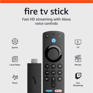 Media Player Amazon Fire TV Stick, 4K 2021 (3rd Gen), Quad-Core, Wi-Fi, Bluetooth, Dolby Atmos, Negru - Img 2