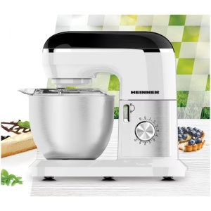 Mixer planetar Heinner HPM-1010WHBK, 1000 W, Bol inox 5 l, 10 viteze + pulse - Img 2