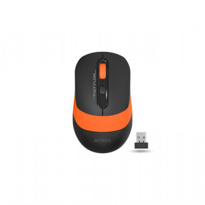 Mouse optic A4tech FG10 Fstyler, Wireless, Negru/Portocaliu