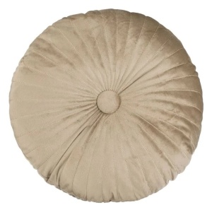 Perna decorativa catifelata, dimensiune 38x10 cm, Bej