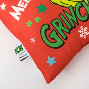 Perna decorativa de Craciun pentru copii, dimensiune 30x30 cm, model Grinch - Img 2