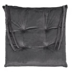 Perna decorativa pentru scaun, Velvet Gri, 38x38 cm - Img 2