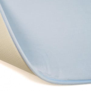 Set 2 covorase baie, spuma cu memorie, 50x80 cm, Baby Blue - Img 3