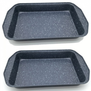 Set 2 tavi cuptor Vanora Home VN-SYN-XR01, acoperire non-stick, 39x26x5.5 cm - Img 3