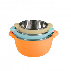 Set 3 caserole termice Cooking by Heinner, Nova, 2 - 4 - 6 L, Orange - Img 3