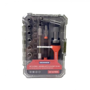 Set surubelnita cu clichet, 35 piese, Heinner PCSS019 - Img 2