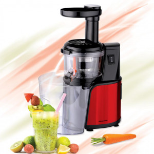 Storcator de fructe cu melc Heinner HSJ-600RD, 150 W, 80 Rpm, functie reverse, Rosu/Inox - Img 3