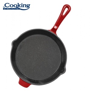 Tigaie Cooking by Heinner Red Line, fonta emailata, 26 x 5 cm, HR-KN-T26