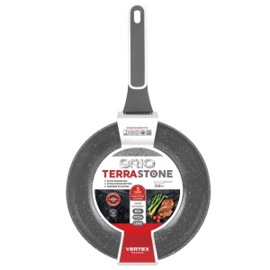 Tigaie WOK aluminiu forjat, diametru 28 cm, acoperire antiaderenta 5 straturi, baza inductie, Brio Terra Stone - Img 2